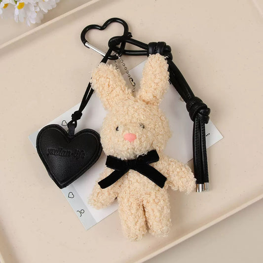 Teddy Cream Bunny Bag Charm ✨