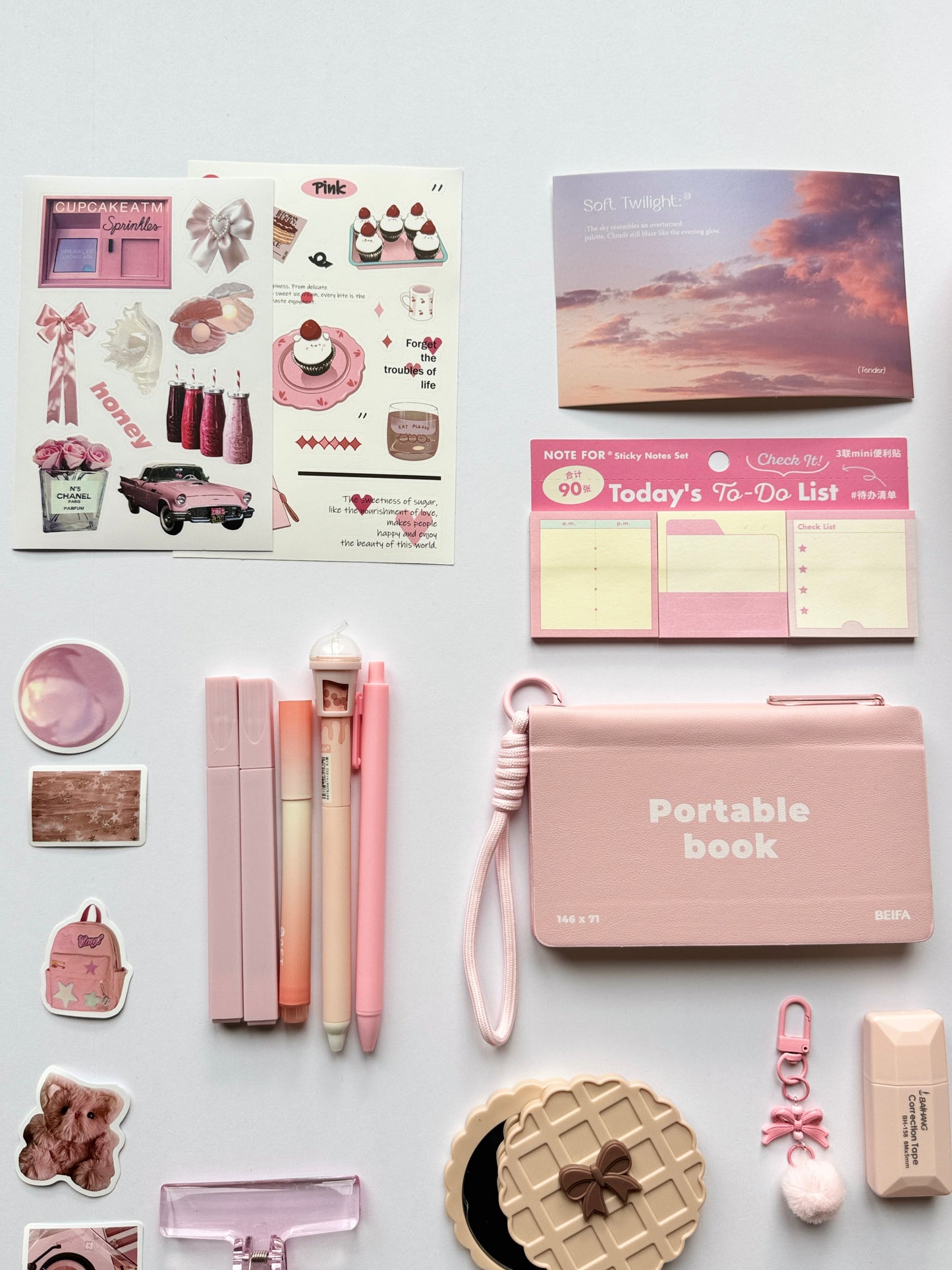 🎀 Pink Portable Book Dream Set ✨