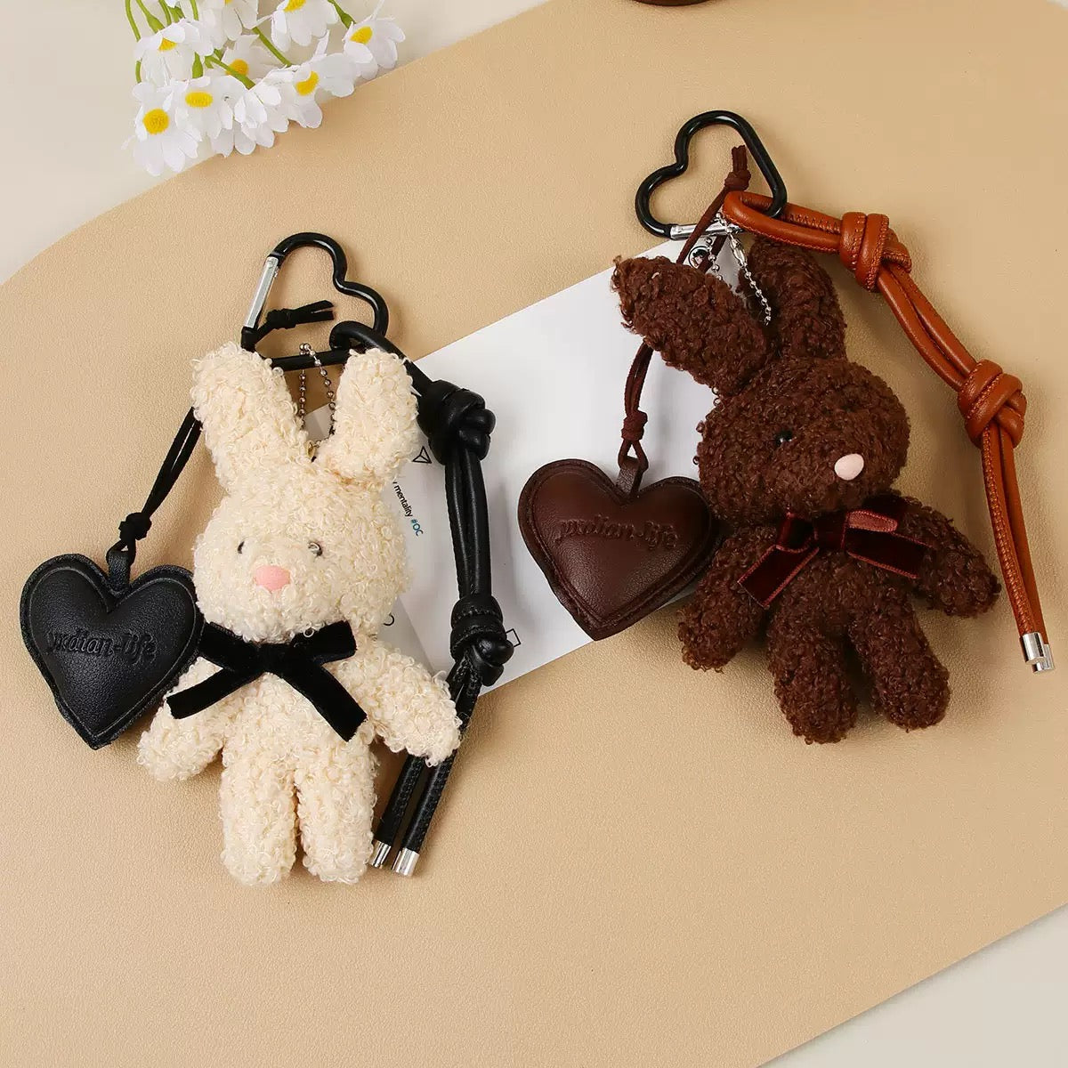 Teddy Brown Bunny Bag Charm✨