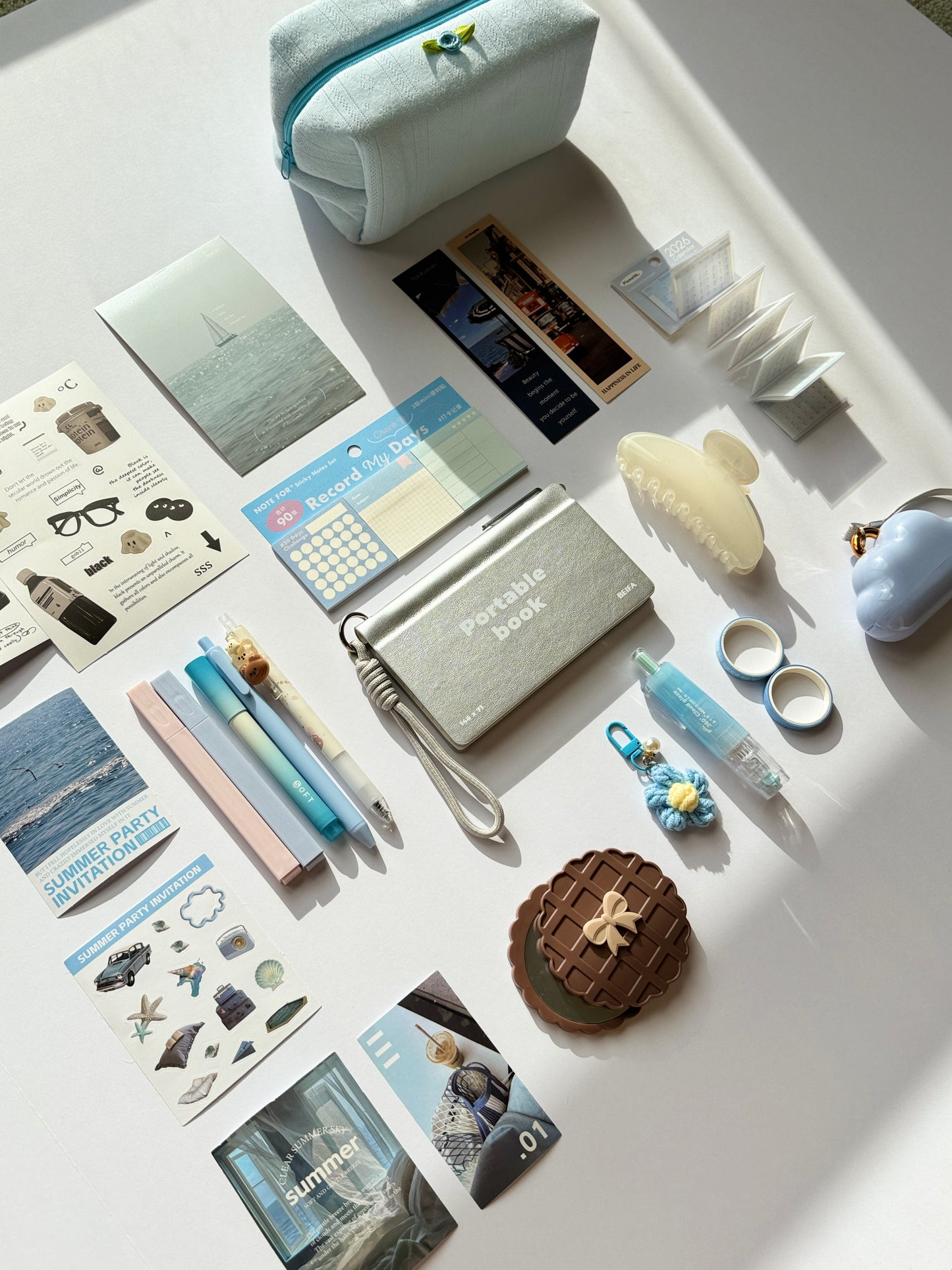 🩶 Portable Book: Blue Serenity Edition 🌊