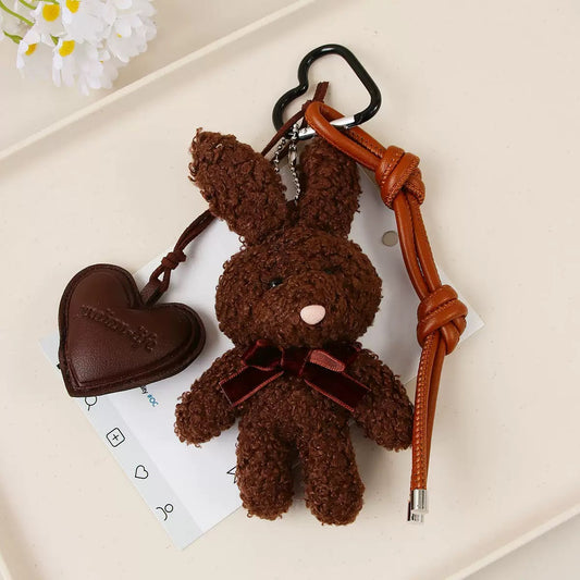 Teddy Brown Bunny Bag Charm✨