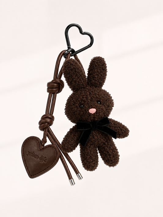 Teddy Brown Bunny Bag Charm✨